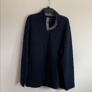Croft & Barrow Women XL Quilted Navy Shirt NWT!